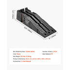 VEVOR Car Ramps, 2 PCS 7257 kg GVW Capacity, 170 mm Lift Height, Portable High Profile Car Service Ramps for Home Garage Maintenance and Oil Changes, Heavy Duty for Truck SUV Vehicle Repair, Black