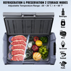 VEVOR Car Refrigerator, 12 Volt Car Refrigerator Fridge, 15 L Single Zone Portable Freezer, -4℉-68℉ Adjustable Range, 12/24V DC and 100-240V AC Compressor Cooler for Outdoor, Camping, RV