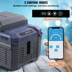 VEVOR Car Refrigerator, 12 Volt Car Refrigerator Fridge, 12 L Single Zone Portable Freezer, -4℉-68℉ Adjustable Range, 12/24V DC and 100-240V AC Compressor Cooler for Outdoor, Camping, RV