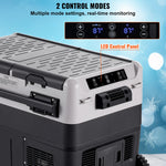 VEVOR Portable Car Refrigerator, 12 Volt Car Refrigerator Fridge, 40 L / 42.3 qt Dual Zone Portable Freezer, -4℉-68℉ Adjustable Temperature, Compressor Cooler for Home, Outdoor, Camping, RV, Car