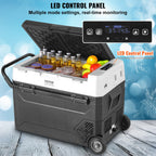 VEVOR Portable Car Refrigerator, 12 Volt Car Refrigerator Fridge, 60 L / 63.4 QT Single Zone Portable Freezer, -4℉-68℉ Adjustable Temperature, Compressor Cooler for Home, Outdoor, Camping, RV, Car