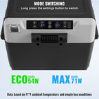 VEVOR Portable Car Refrigerator, 12 Volt Car Refrigerator Fridge, 58 L / 61.5 QT Dual Zone Portable Freezer, -4℉-68℉ Adjustable Temperature, Compressor Cooler for Home, Outdoor, Camping, RV, Car