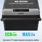 VEVOR Car Refrigerator, 12 Volt Car Refrigerator Fridge, 115 L Dual Zone Portable Freezer with Wheels and Handle, -4℉-68℉, 12/24V DC and 100-240V AC Compressor Cooler for Outdoor, Camping