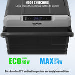 VEVOR Car Refrigerator, 12 Volt Car Refrigerator Fridge, 115 L Dual Zone Portable Freezer with Wheels and Handle, -4℉-68℉, 12/24V DC and 100-240V AC Compressor Cooler for Outdoor, Camping