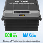 VEVOR Car Refrigerator, 12 Volt Car Refrigerator Fridge, 95 L Dual Zone Portable Freezer with Wheels and Handle, -4℉-68℉, 12/24V DC and 100-240V AC Compressor Cooler for Outdoor, Camping