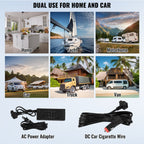 VEVOR Car Refrigerator, 12 Volt Car Refrigerator Fridge, 70 L Single Zone Portable Freezer, -4℉-68℉ Adjustable Range, 12/24V DC and 100-240V AC Compressor Cooler for Outdoor, Camping, RV