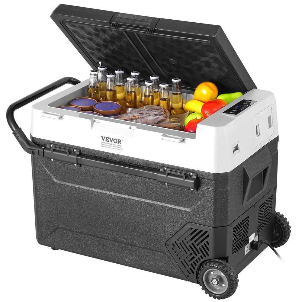 VEVOR Portable Car Refrigerator, 12 Volt Car Refrigerator Fridge, 60 L / 63.4 QT Single Zone Portable Freezer, -4℉-68℉ Adjustable Temperature, Compressor Cooler for Home, Outdoor, Camping, RV, Car