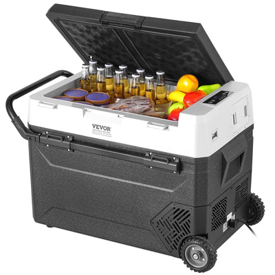 VEVOR Portable Car Refrigerator, 12 Volt Car Refrigerator Fridge, 60 L / 63.4 QT Single Zone Portable Freezer, -4℉-68℉ Adjustable Temperature, Compressor Cooler for Home, Outdoor, Camping, RV, Car