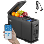 VEVOR Car Refrigerator, 12 Volt Car Armrest Refrigerator Fridge, 8 L Single Zone Portable Freezer, -4℉-68℉ Adjustable Range, 12/24V DC and 100-240V AC Compressor Cooler for Outdoor, Camping