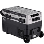 VEVOR Portable Car Refrigerator, 12 Volt Car Refrigerator Fridge, 50 L / 52.8 QT Dual Zone Portable Freezer, -4℉-68℉ Adjustable Temperature, Compressor Cooler for Home, Outdoor, Camping, RV, Car