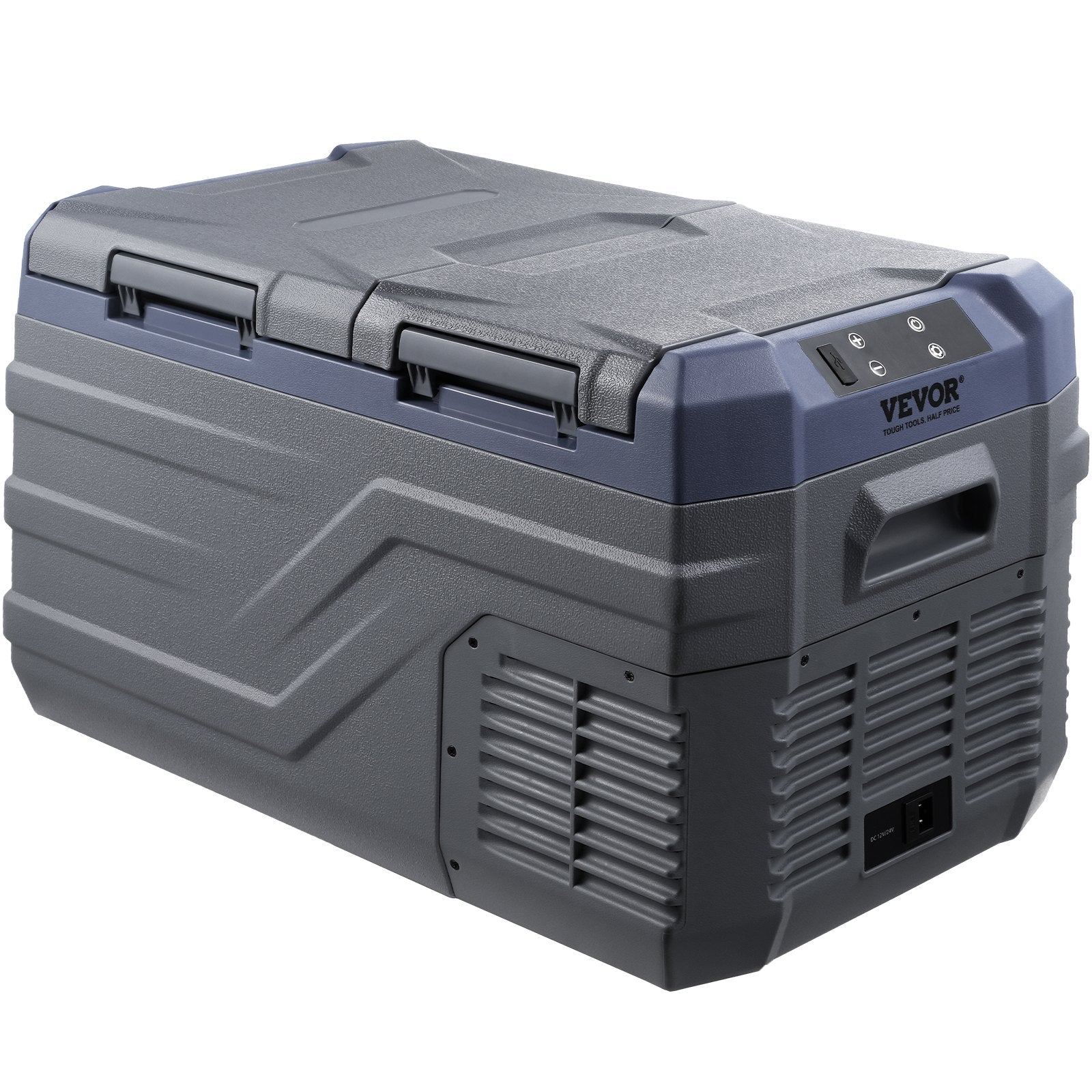 VEVOR Car Refrigerator, 25 L Dual Zone Portable Freezer, 12 Volt Car Refrigerator Fridge, -4℉-68℉ Adjustable Range, 12/24V DC and 100-240V AC Compressor Cooler for Outdoor, Camping, RV