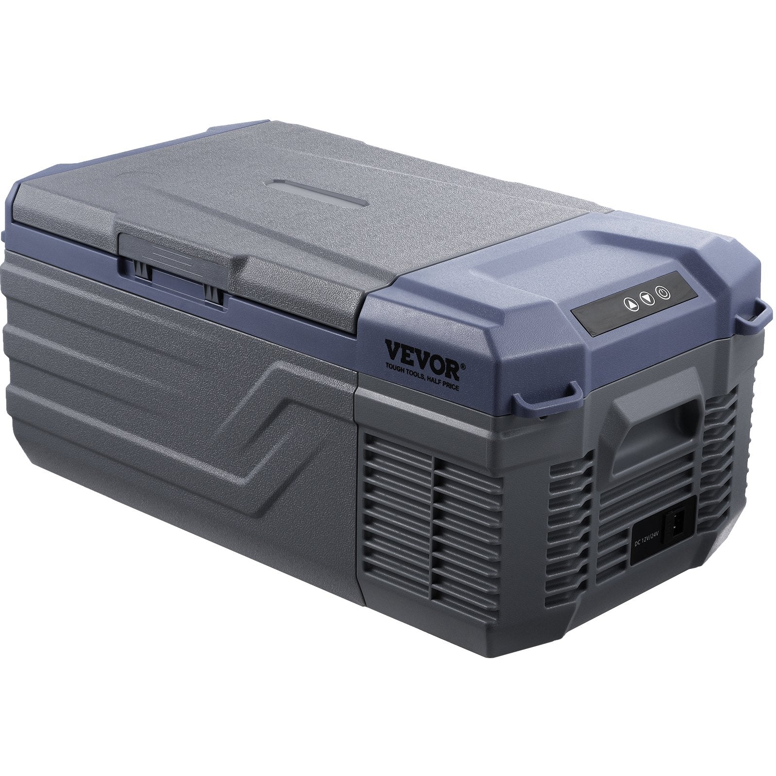 VEVOR Car Refrigerator, 12 Volt Car Refrigerator Fridge, 15 L Single Zone Portable Freezer, -4℉-68℉ Adjustable Range, 12/24V DC and 100-240V AC Compressor Cooler for Outdoor, Camping, RV