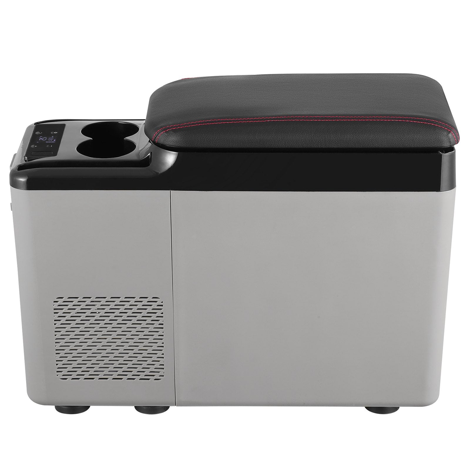VEVOR Car Refrigerator, 12 Volt Car Armrest Refrigerator Fridge, 15 L Single Zone Portable Freezer, -4℉-68℉ Adjustable Range, 12/24V DC and 100-240V AC Compressor Cooler for Outdoor, Camping