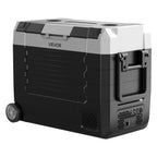 VEVOR Car Refrigerator, DC 12/24V AC100-240V Compressor Electric Cooler,-20°C to 20°C Truck Refrigerator with APP Control, Wheels & Dual Zone, 45L Cars Cooler for RVs, Boats, Camping, Fishing