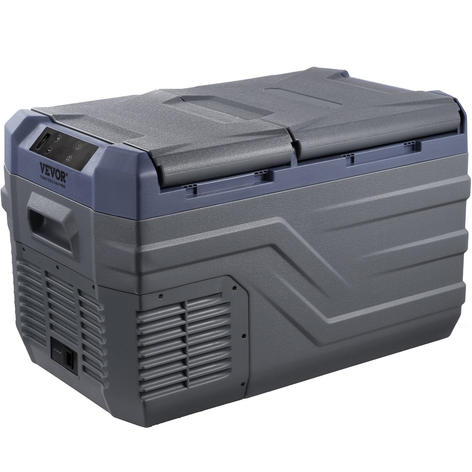 VEVOR Car Refrigerator, 25 L Dual Zone Portable Freezer, 12 Volt Car Refrigerator Fridge, -4℉-68℉ Adjustable Range, 12/24V DC and 100-240V AC Compressor Cooler for Outdoor, Camping, RV