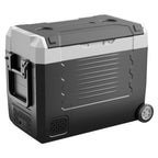 VEVOR Car Refrigerator, DC 12/24V AC100-240V Compressor Electric Cooler,-20°C to 20°C Truck Refrigerator with APP Control, Wheels & Dual Zone, 45L Cars Cooler for RVs, Boats, Camping, Fishing