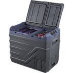 VEVOR Car Refrigerator, 39 L Dual Zone Portable Freezer, 12 Volt Car Refrigerator Fridge, -4℉-68℉ Adjustable Range, 12/24V DC and 100-240V AC Compressor Cooler for Outdoor, Camping, RV