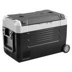VEVOR Car Refrigerator, DC 12/24V AC100-240V Compressor Electric Cooler, -20°C to 20°C Truck Refrigerator with APP Control, Wheels & Dual Zone, 35L Cars Cooler for RVs, Boats, Camping, Fishing
