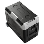 VEVOR Car Refrigerator, DC 12/24V AC100-240V Compressor Electric Cooler,-20°C to 20°C Truck Refrigerator with APP Control, Wheels & Dual Zone, 45L Cars Cooler for RVs, Boats, Camping, Fishing