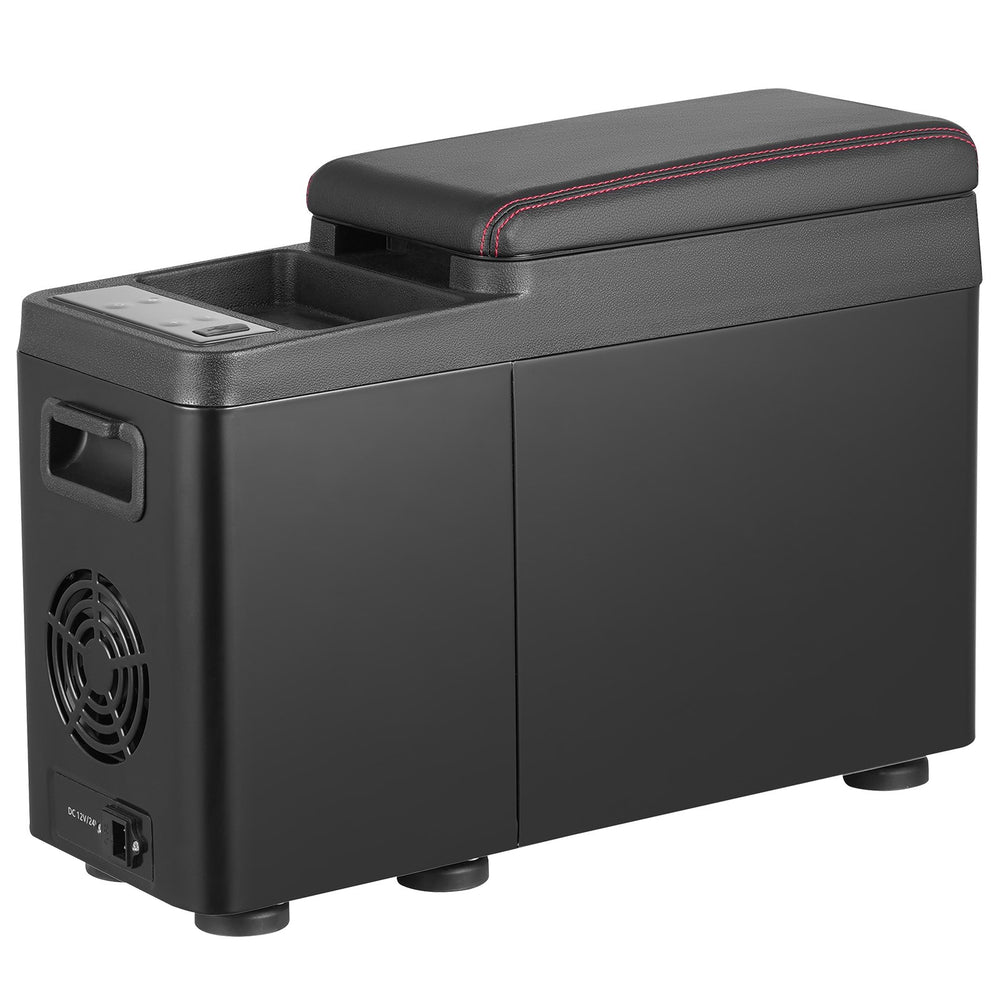 VEVOR Car Refrigerator, 12 Volt Car Armrest Refrigerator Fridge, 8 L Single Zone Portable Freezer, -4℉-68℉ Adjustable Range, 12/24V DC and 100-240V AC Compressor Cooler for Outdoor, Camping