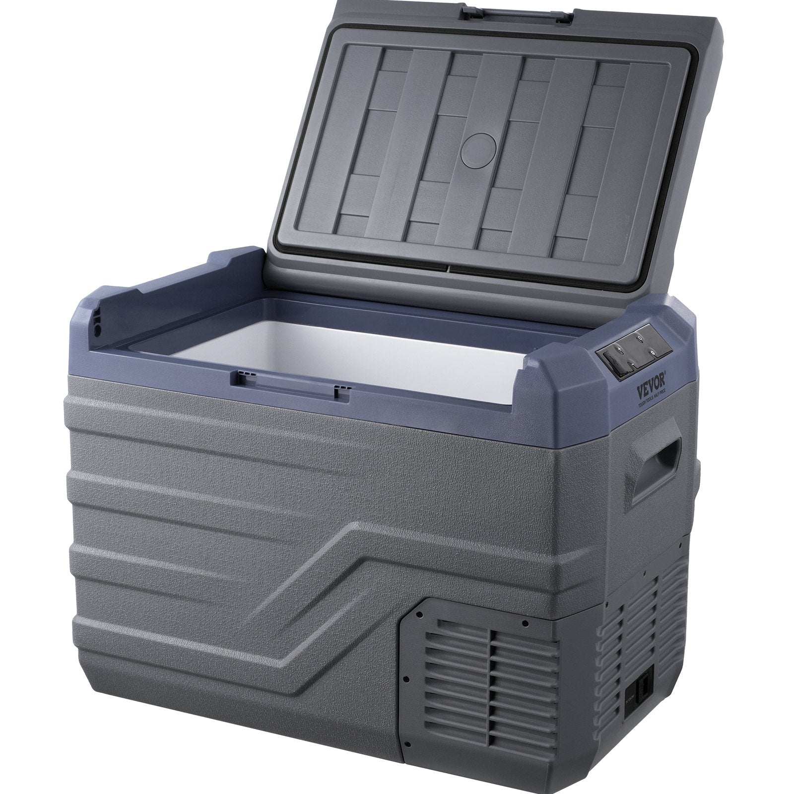 VEVOR Car Refrigerator, 12 Volt Car Refrigerator Fridge, 37 L Single Zone Portable Freezer with Built-in Light, -4℉-68℉, 12/24V DC and 100-240V AC Compressor Cooler for Outdoor, Camping, RV
