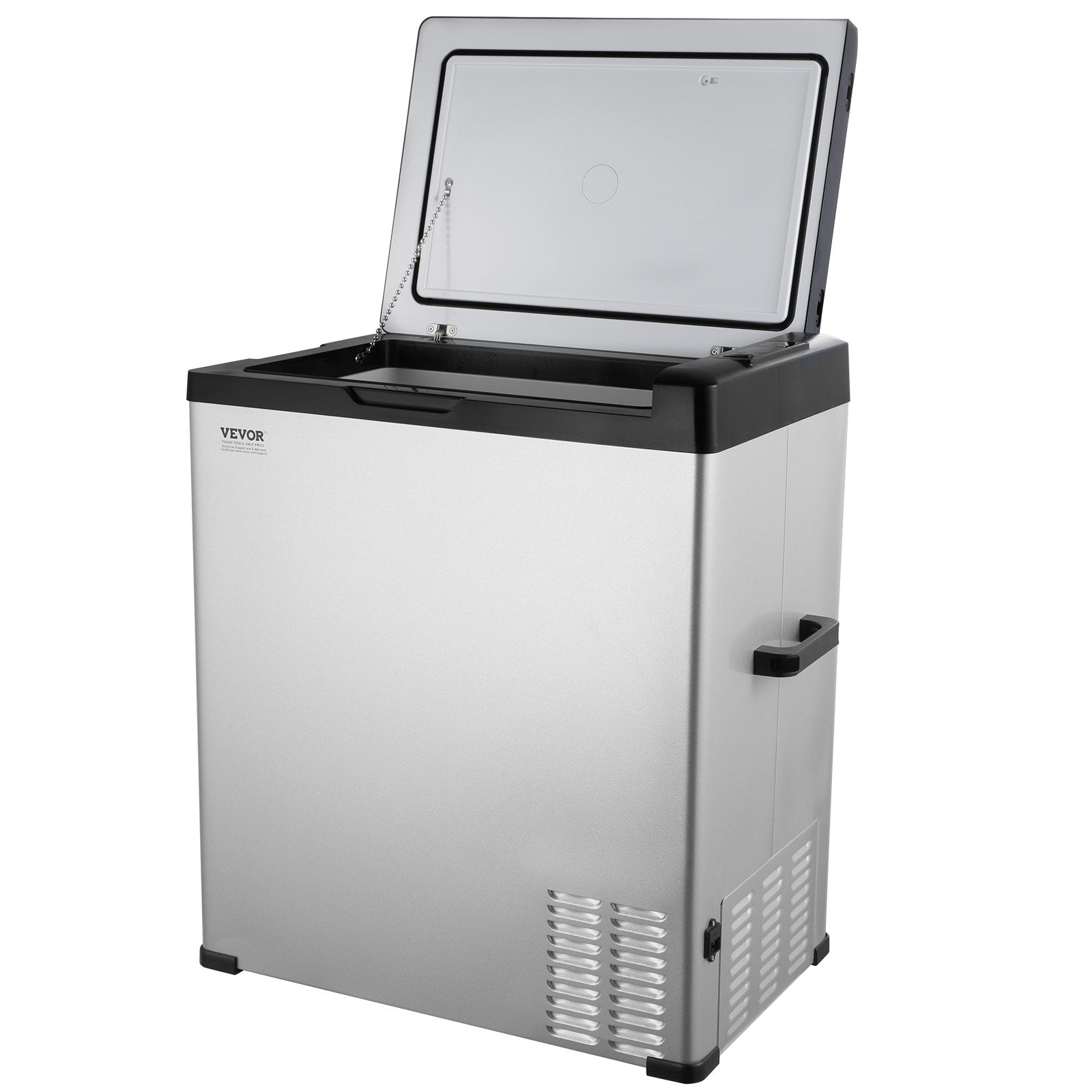 VEVOR Car Refrigerator, 12 Volt Car Refrigerator Fridge, 70 L Single Zone Portable Freezer, -4℉-68℉ Adjustable Range, 12/24V DC and 100-240V AC Compressor Cooler for Outdoor, Camping, RV