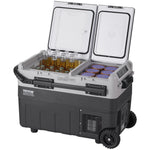VEVOR Portable Car Refrigerator, 12 Volt Car Refrigerator Fridge, 40 L / 42.3 qt Dual Zone Portable Freezer, -4℉-68℉ Adjustable Temperature, Compressor Cooler for Home, Outdoor, Camping, RV, Car