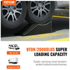 VEVOR Car Ramp, 1 Piece Low Profile Car Service Ramp, 9071.8 kg Loading Capacity, 14 cm Lift Height Car Ramp, Heavy Duty Tire Ramp for Oil Changes Car Lift and Vehicle Maintenance