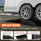 VEVOR Car Ramp, 1 Piece Low Profile Car Service Ramp, 9071.8 kg Loading Capacity, 14 cm Lift Height Car Ramp, Heavy Duty Tire Ramp for Oil Changes Car Lift and Vehicle Maintenance