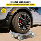 VEVOR Vehicle Positioning Wheel Dollies - 680Kg Per Dolly 2Pcs Tire Car Wheel Dollies Car Skate Dolly Van Positioning Garage Jack