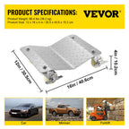 VEVOR Vehicle Positioning Wheel Dollies - 680Kg Per Dolly 2Pcs Tire Car Wheel Dollies Car Skate Dolly Van Positioning Garage Jack