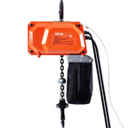 VEVOR Electric Chain Hoist, 330 lbs Load Capacity, 10 ft Lifting Height, 7.5 ft/min Speed, 230V, Single Phase Overhead Crane with G80 Chain, 10 ft Wired Remote Control for Garage, Shop, Hotel, Home