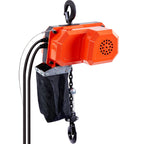 VEVOR Electric Chain Hoist, 330 lbs Load Capacity, 10 ft Lifting Height, 7.5 ft/min Speed, 230V, Single Phase Overhead Crane with G80 Chain, 10 ft Wired Remote Control for Garage, Shop, Hotel, Home