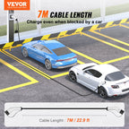 VEVOR Type 2 to Type 2 EV Charging Cable, 32Amp, 22kW 7 Meters Three Phase Electric Vehicle Car Charging Cable, IP66 Waterproof w Carry Bag, for IEC62196 EV & Plug-in Hybrid Electric Vehicle, CE&TUV
