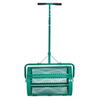VEVOR Compost Spreader, 24 in Wide Peat Moss Spreader with Push/Tow Handle, 4 Heights Adjustable, Powder-Coated Steel Garden Peat Moss Roller, Heavy Duty Grass Seed Spreaders for Planting Seeding