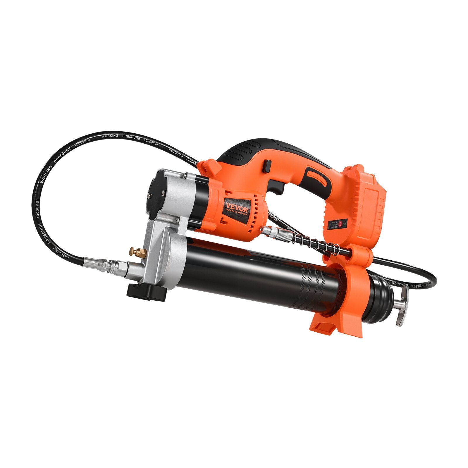 VEVOR Cordless Grease Gun, 8000 PSI Max Pressure, Electric Grease Gun with LED Light & 35.4-inch Long Hose, Compatible with 18V Makita Batteries, Suitable for Greasing Vehicles or Machines(Tool Only)