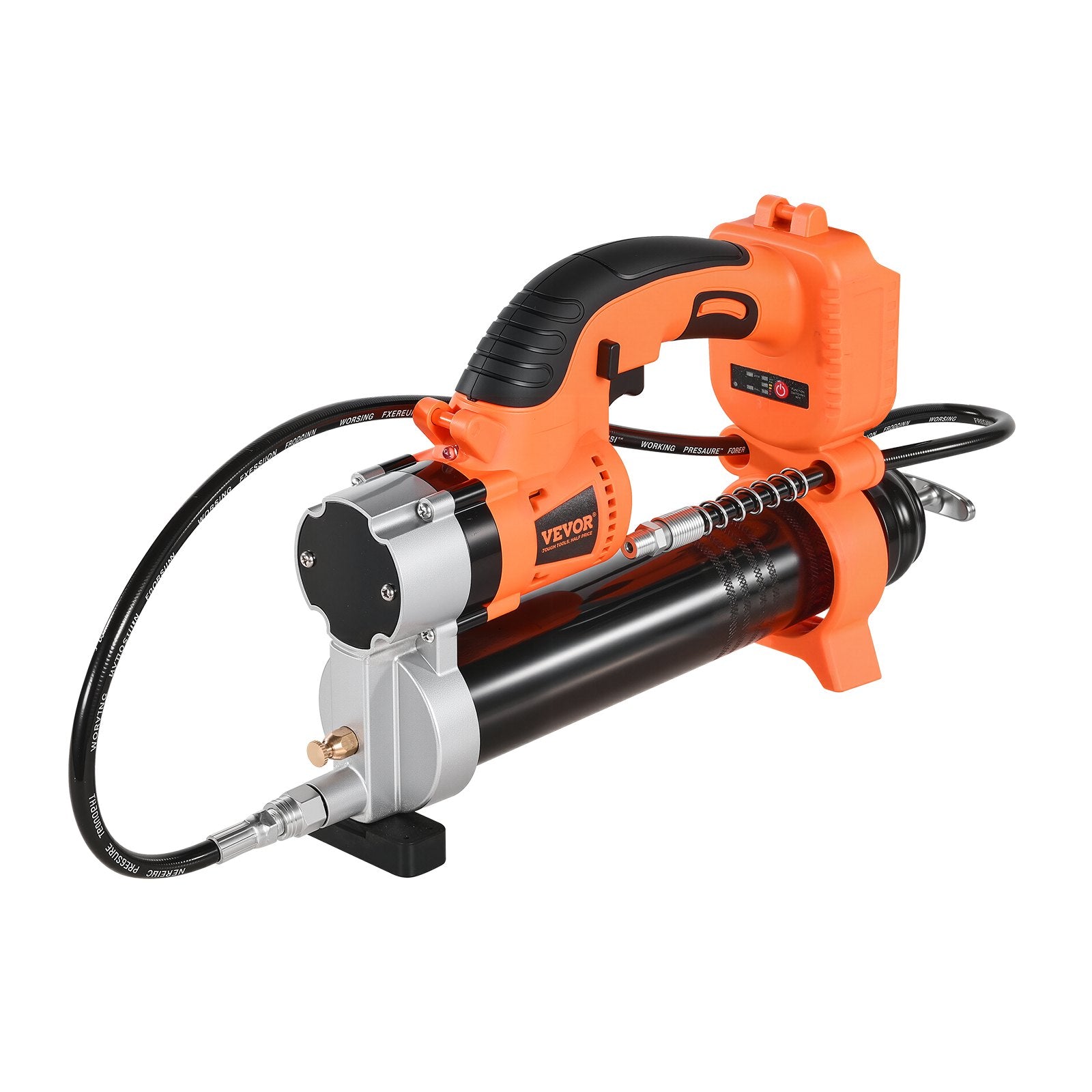 VEVOR Cordless Grease Gun, 8000 PSI Max Pressure, Electric Grease Gun with LED Light & 35.4-inch Long Hose, Compatible with 18V Makita Batteries, Suitable for Greasing Vehicles or Machines(Tool Only)