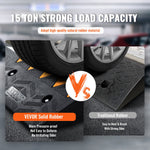 VEVOR Rubber Curb Ramp 2 Pack, 5" Rise Height Heavy-Duty 33069 lbs/15 T Capacity Threshold Ramps, Driveway Ramps with Stable Grid Structure for Cars, Wheelchairs, Bikes, Motorcycles
