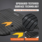 VEVOR Upgraded Rubber Threshold Ramp, 3" Rise Door Ramp with 1 Channel, Natural Rubber Car Ramp with Non-Slip Textured Surface, 33069 lbs Load Capacity Curb Ramp for Wheelchair and Scooter