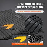 VEVOR Upgraded Rubber Threshold Ramp, 3" Rise Door Ramp with 1 Channel, Natural Rubber Car Ramp with Non-Slip Textured Surface, 33069 lbs Load Capacity Curb Ramp for Wheelchair and Scooter
