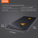 VEVOR Upgraded Rubber Threshold Ramp, 3.8 cm Rise Wheelchair Ramp Doorway, Natural Curb Ramp Rated 15000 kg Load Capacity, Non-Slip Textured Surface Rubber Curb Ramp for Wheelchair and Scooter