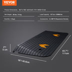 VEVOR Rubber Threshold Ramp, 5.08 cm Rise Threshold Ramp Doorway, Recycled Rubber Power Threshold Ramp Rated 15000 kg Load Capacity, Non-Slip Surface Rubber Solid Threshold Ramp for Wheelchair and Scooter