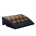 VEVOR Rubber Curb Ramp 15.2 cm Rise Height Sidewalk Curb Ramp, 37 cm Width 49.1 cm Length Driveway Ramp for Curb, 15T Heavy Duty Rubber Ramp for Forklifts, Trucks, Buses, Cars, Wheelchairs, Bikes