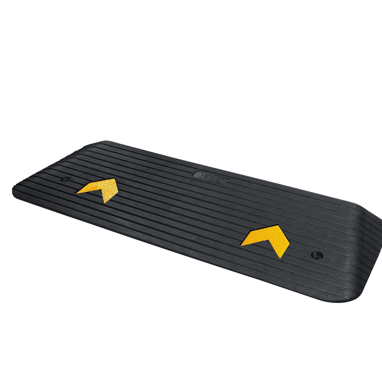 VEVOR Rubber Threshold Ramp, 5.08 cm Rise Threshold Ramp Doorway, Recycled Rubber Power Threshold Ramp Rated 15000 kg Load Capacity, Non-Slip Surface Rubber Solid Threshold Ramp for Wheelchair and Scooter