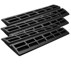 VEVOR Curb Ramp Rubber Driveway Ramp 3 Pack 2.6" Rise 15T Load Threshold Ramp