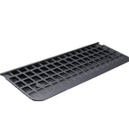 VEVOR Rubber Threshold Ramp, 5.08 cm Rise Threshold Ramp Doorway, Recycled Rubber Power Threshold Ramp Rated 15000 kg Load Capacity, Non-Slip Surface Rubber Solid Threshold Ramp for Wheelchair and Scooter