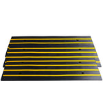 VEVOR Curb Ramp Rubber Driveway Ramp 3 Pack 2.6" Rise 15T Load Threshold Ramp