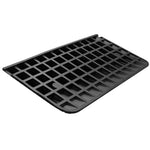 VEVOR Upgraded Rubber Threshold Ramp, 3" Rise Door Ramp with 1 Channel, Natural Rubber Car Ramp with Non-Slip Textured Surface, 33069 lbs Load Capacity Curb Ramp for Wheelchair and Scooter
