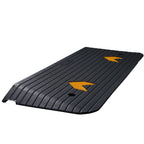 VEVOR Rubber Threshold Ramp, 5.08 cm Rise Threshold Ramp Doorway, Recycled Rubber Power Threshold Ramp Rated 15000 kg Load Capacity, Non-Slip Surface Rubber Solid Threshold Ramp for Wheelchair and Scooter