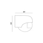 Motion sensor LX40 IP44 180° PIR white Kobi Premium
